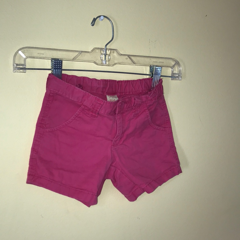 kids pink no pocked shorts